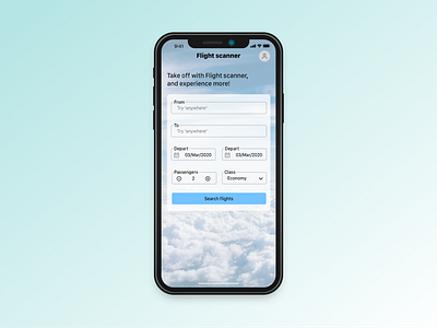 Daily UI practice - 068 Flight search