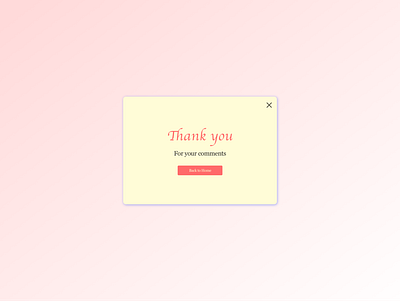 Daily UI practice - 077 Thank you dailyui dailyui077 design practice ui user interface