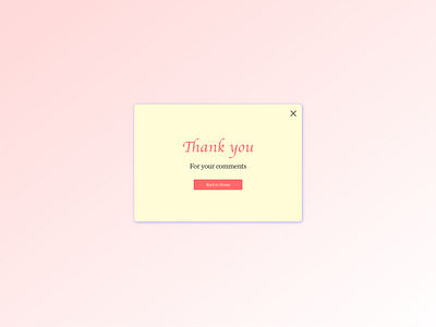 Daily UI practice - 077 Thank you