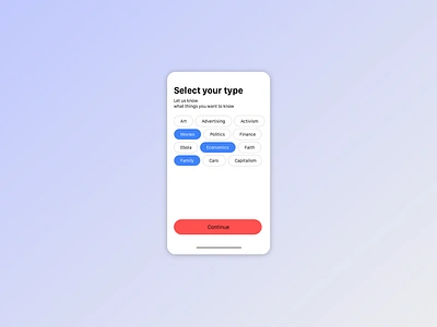 Daily UI practice - 099 Categories dailyui dailyui099 design practice ui user interface