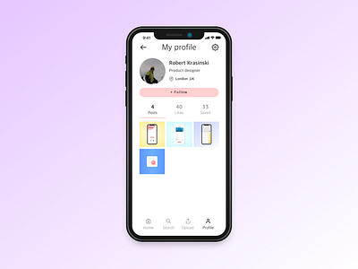 Daily UI practice - 006 profile