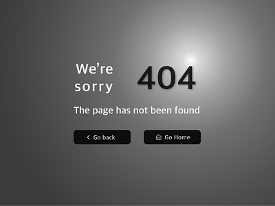 Daily UI practice - 008 404 page