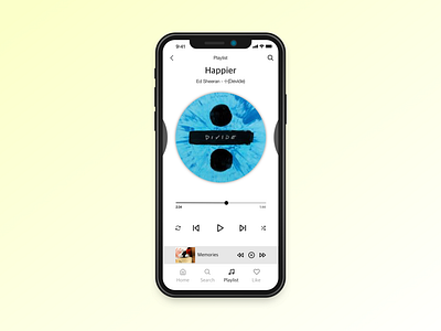 Daily UI practice - 009 Music player