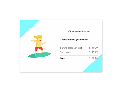 Daily UI practice - 017 E reciept dailyui design practice ui user interface