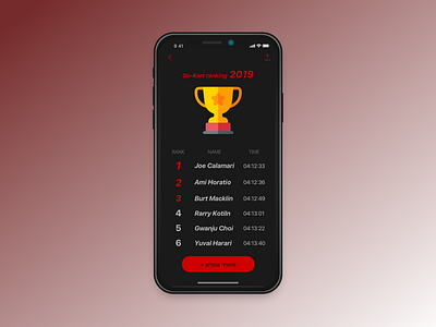 Daily UI practice - 019 Leaderboard