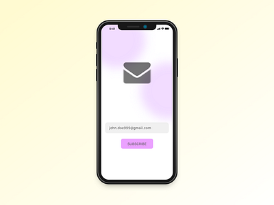 Daily UI practice - 026 Subscribe