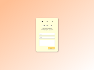 Daily UI practice - 028 Contact us