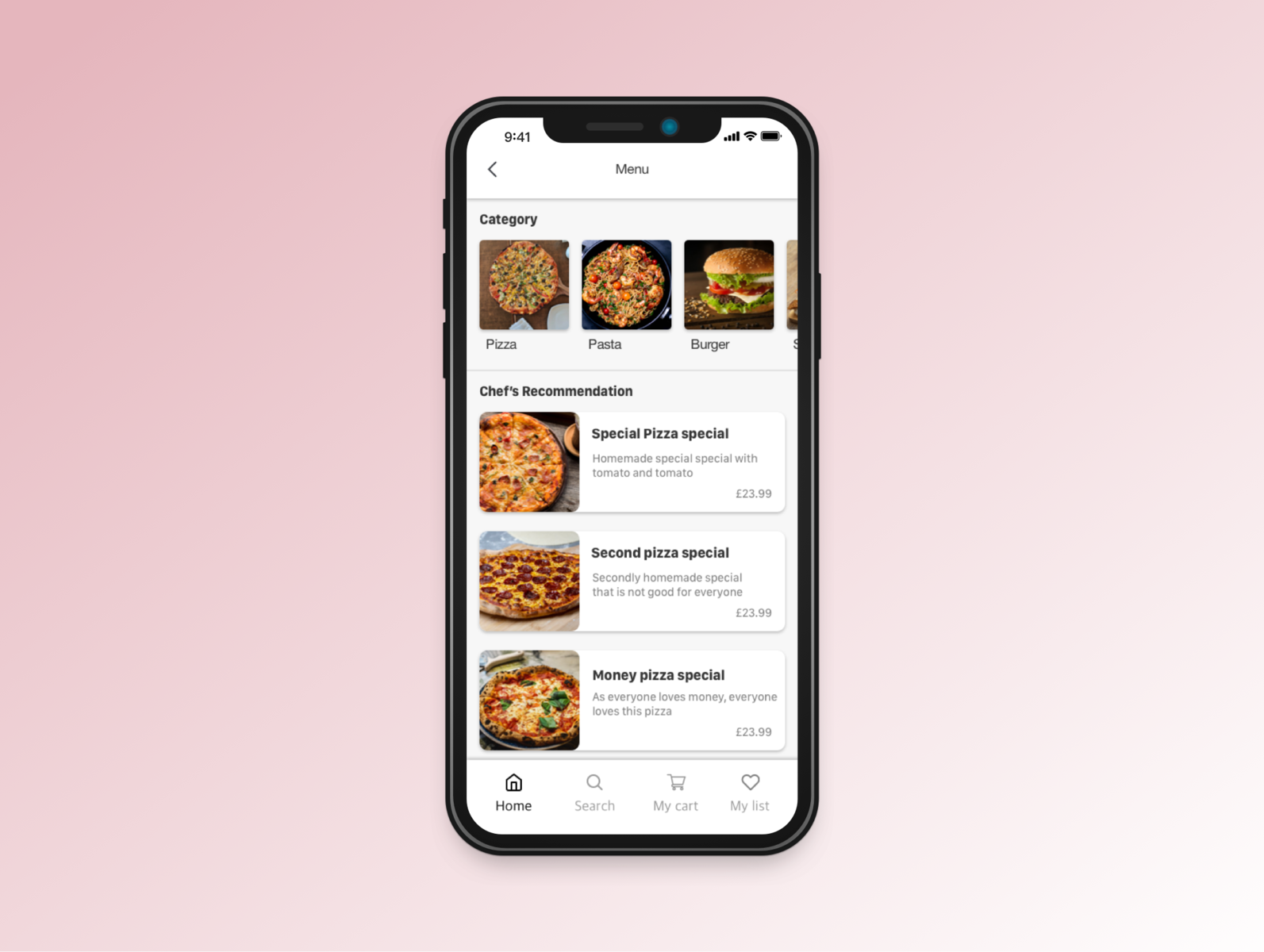 Daily UI practice - 043 Food menu by KY KANG on Dribbble