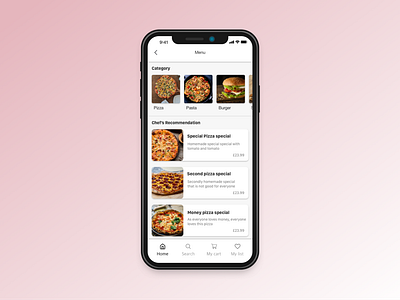 Daily UI practice - 043 Food menu