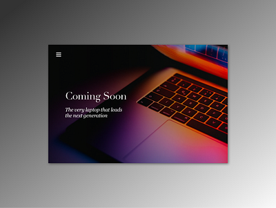 Daily UI pracitce - 048 Coming soon dailyui dailyui048 design practice ui user interface