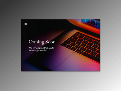 Daily UI pracitce - 048 Coming soon