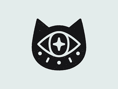 Cat Familiar black cat cat evil eye familiar icon illustration illustrator logo occult vector witchcraft