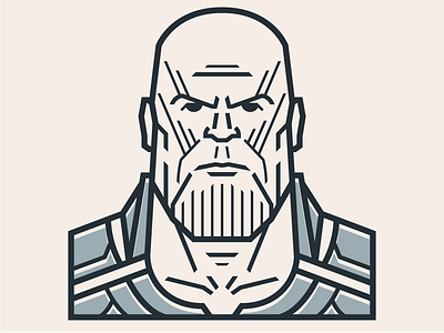 Thanos character design icon icons illustration illustrator illustrator cc marvel thanos vector