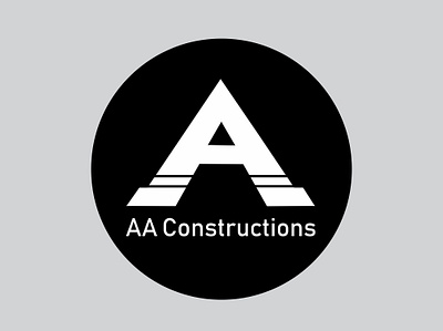 AA Constructions adobe app branding dailylogochallenge design flat graphic icon illustration illustrator logo typography ui vector