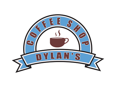 Dylan'S coffee shop logo adobe branding dailylogochallenge design flat graphic icon illustration illustrator logo vector