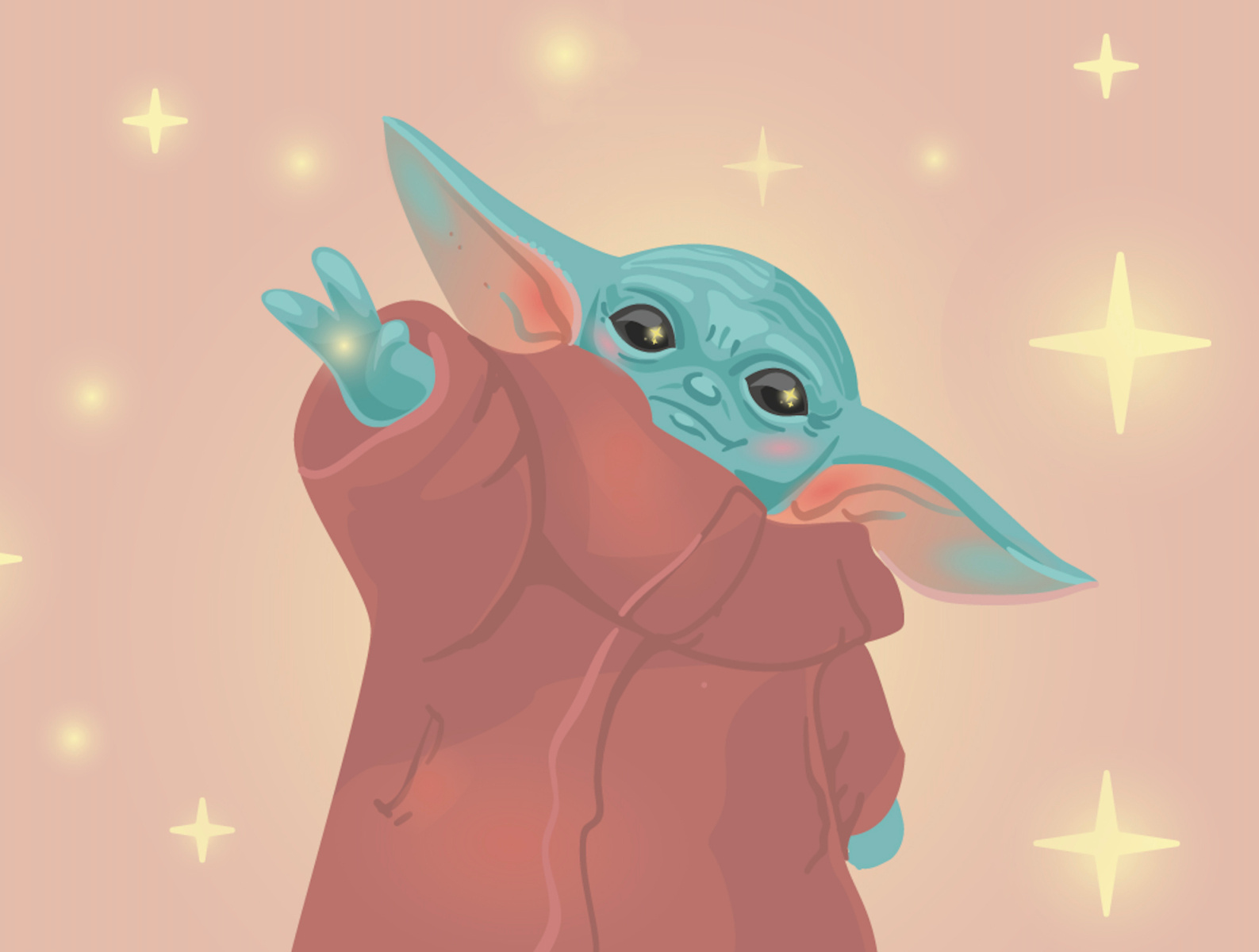 Baby Yoda illustration by Yuliya on Dribbble