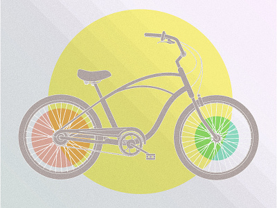 Retro bicyicle illustration vector