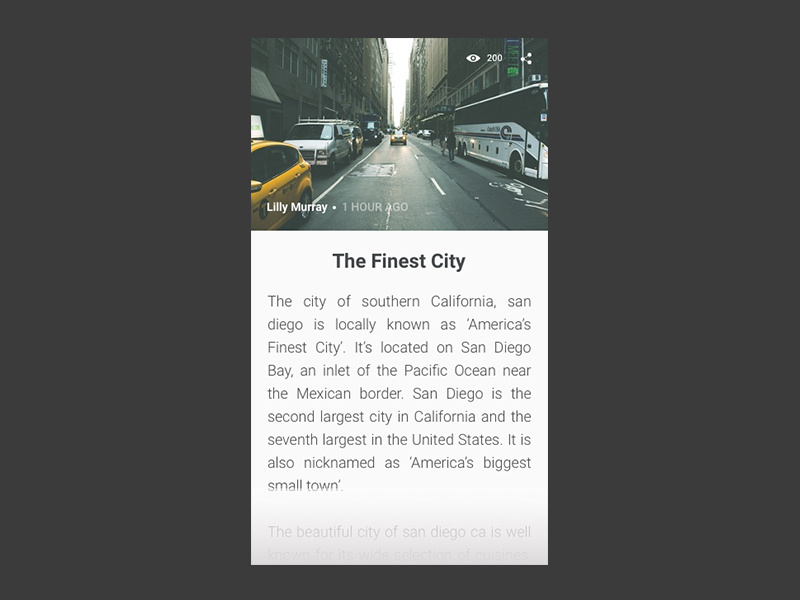 Daily Ui 035 post blog design ui daily 034