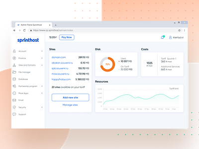 Dashboard control panel