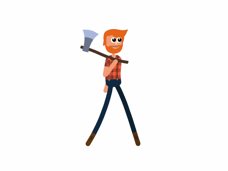 Walkcycle woodcutter animation 2d animation 3d cycle justforfun maya motion animation walkcycle
