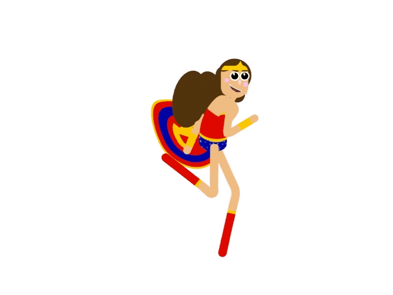 Walkcycle Wonder Woman animation animation 2d animation 3d cycle justforfun maya motion animation vector walkcycle