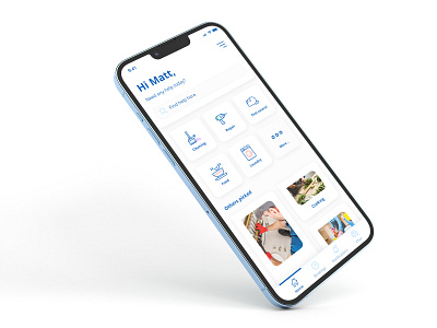 Mobile Handyman App Concept app design icon ui