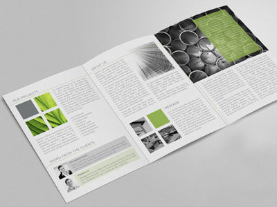 Tri Fold A4 Brochure a4 brochure flyer mockup photorealistic tri fold
