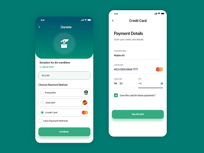 Payment Method card clean design detail payment ui user ux