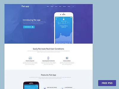 Flatapp app clean flat ui ux web design