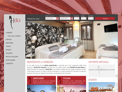 Hotel Rio book holiday hotel travel ui ux webdesign website