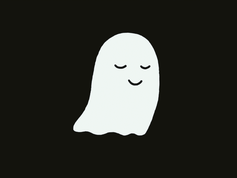 Yawning Ghost 2d animation animated gif frame by frame ghost yawn