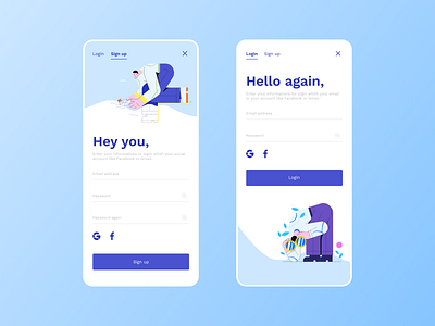 Daily UI #1 app branding dailyui dailyui 001 design flat illustration ui ux