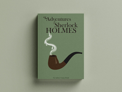 Sherlock Holmes || Book Cover Weekly Warm-up book book cover dribbbleweeklywarmup illustration mockup sherlock holmes vector