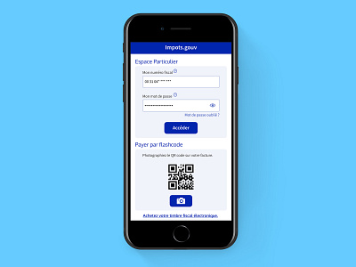 ImpotsGouv app | First page