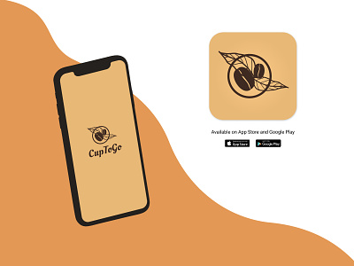 App icon || DailyUI 005 app icon coffee shop daily ui dailyuichallenge figma logo design ui design