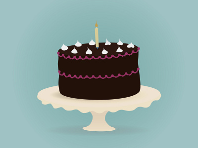 Happy birthday cake birthday cake chocolate illustration november