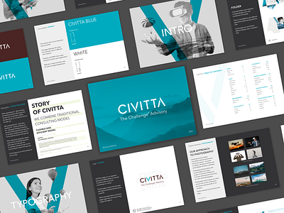 CIVITTA | Visual identity & Brandbook brand brand design brand development brandbook branding consulting data analytics design design system digital graphic design guidelines managment