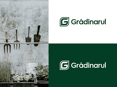 Gradinarul | Logo brand design florist garden supply gardener gardening graphic design logo