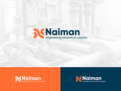 Naiman | Logo engineering engineering networks engineering supplies logo logo design pipe sewage