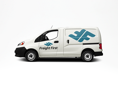 Freight First Minivan adobe illustrator adobe photoshop brand branding design graphic design logo logocore minivan mockup transport transportation design vector