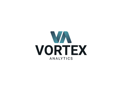 Vortex Analytics Logo adobe illustrator analytics brand brand identity branding design gradient graphic design logo logocore monogram software vector