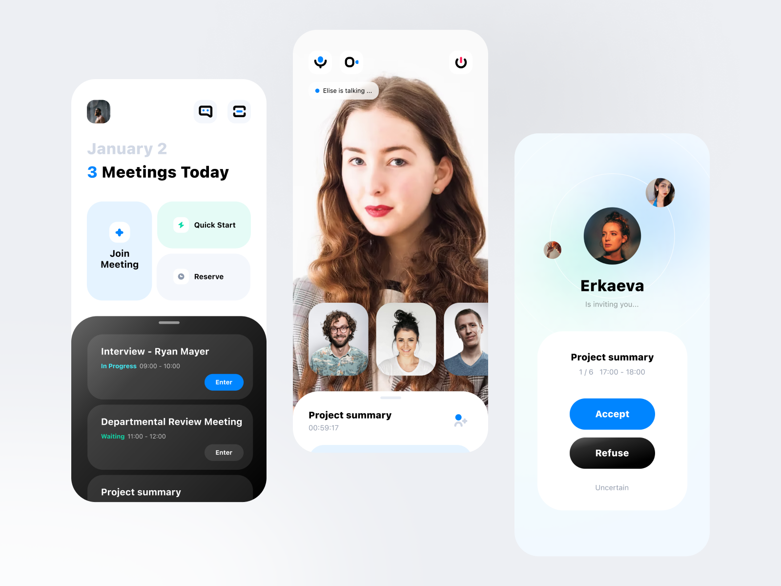 Online Meeting App by Amos Kim on Dribbble