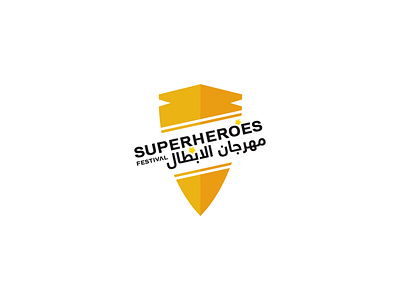 superheroes festival logo shield