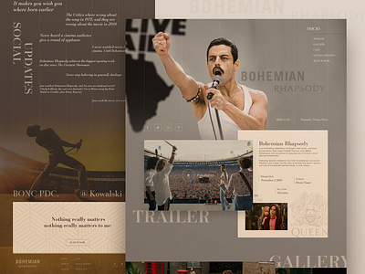 Bohemian Rhapsody website design [02] bohemian rhapsody bonc queen ui ux web
