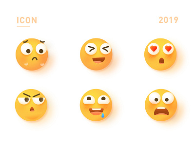 A group of emoji sticker bonc design emoji icon illustration illustrator sticker ui