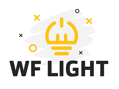 WF Light logo branding design illustration lettering logo typography vector