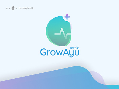 Health Tech Logo growayu health logo medical mobileapp logo