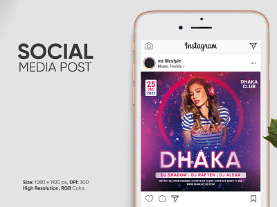 DJ Party Social Media Ads ads bashar billah branding facebook instagram social media