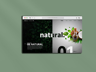 Natural Product Hero Landing Page Website bashar billah branding hero image landing page natural natural website organic organic website responsive ui web ui website website design website hero image