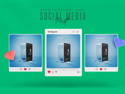 Website Promotional Social Media post Design
